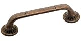 Amerock BP4483-RBZ Ambrosia Euro Stone SQ 3-3/4-Inch Pull, Rustic Bronze
