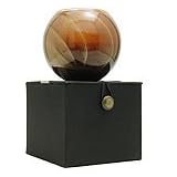 MAHOGANY CANDLE GLOBE by Mahogany Candle Globe For unisex THE INSIDE OF THIS 4 in POLISHED GLOBE IS PAINTED WITH WAX TO CREATE SWIRLS OF GOLD AND RICH HUES AND COMES IN A SATIN COVERED GIFT BOX. CANDLE IS FILLED WITH A TRANSLUCENT WAX AND SCENTED WITH MYS