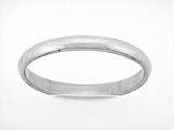 14 KT White Gold Wedding Band-Plain-5mm