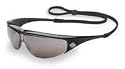 Harley Davidson HD-401-01 Safety Glasses, Mirror Lens, Black Frame with Retainer Cord (Pack of 1)