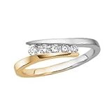 10kt. Two Tone, 1/4 ct. tw. Diamond Journey Ring
