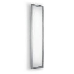 96cm Wand-/ Deckenleuchte "Frame" in Wei� matt / Aluminium