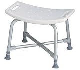 ^Bath Benches - Bariatric Bench - Shower Bench with Back, White Min.Order is 1 CS ( 1 Each / Case; 1 Retail Inner Pack / Case; 1 Retail Outer Pack / Case; )