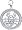 Zodiac Scorpio, 14K White Gold Diamond Charm