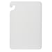 San Jamar CB152012WH 20" Width x 15" Height x 1/2" Depth, White Cut-N-Carry Cutting Board