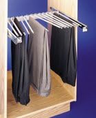 Pull-Out Pants Rack -13 Capacity - Chrome