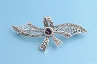 Sterling Silver Brooch - Ribbon