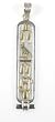 Egyptian "PEACE" Cartouche - Solid Style - in Sterling Silver, Gold or Sterling Silver with Gold
