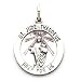 Sterling Silver St. Jude Medal 3/4 Diameter (19 mm).It comes with an 18 Necklaces