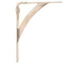 Shelving Hardware: Iron Shelf Brackets Nickel 7 3/8" x 10"