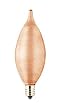 Bubrite 430125 - 25C11A - 25 Watt Amber C11 Light Bulb, Candelabra Base