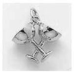 Champagne Glasses Charm