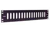 3.50 x 19 Panel, 16 DB25 Cutouts, Color: Black