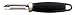 Pedrini Black & Satin Stainless Steel Peeler