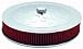 Air Cleaner Assembly Flame 14x3 in. w/Cotton Fiber Element Chrome For Carbs w/5 1/8 in. Necks