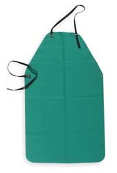 Condor 6NB99 Apron, Flame Retardant, Green, 40 In Length