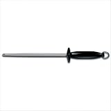 Victorinox Cutlery 9-Inch Round Sharpening Steel, Black Plastic Handle