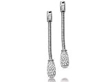 18K White Gold Drop Earrings with Diamonds