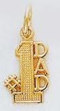 14kt #1 Dad Charm - C391
