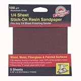 1/4 Sanding Sheet 100 Grit, 5Pk