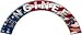 Engineer American Flag Firefighter Fire Helmet Arcs / Rocker Decals Reflective