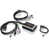 IOGEAR GCS932UB KVM Switch. 2PORT USB DVID CABLE KVM W/ AUDIO & MIC DVI RESOLTION 1920X1200 KVMCBL. 2 x 1 - 4 x Type A USB, 2 x DVI-D Video, 2 x Mini-phone Stereo Audio, 2 x Mini-phone Microphone