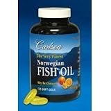 Carlson Very Finest Norwegian Fish Oil 1000 mg May be chewed Orange Flavor 240 Soft Gels