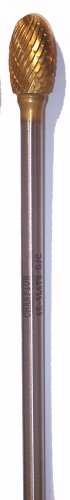 Champion SE5L6 Titanium Nitrite Coated Burs Solid Carbide 6" Length 1/2" Cutter Diameter 7/8" Length of Cut