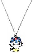 Blueberry Cupcake Kitty Necklace by Sugar Bunny Shop