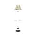 Angelo Floor Lamp with Glass Table in Dark Bronze