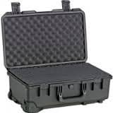 Hardigg Storm Case Storm Trak iM2500 Shipping Case with Cubed Foam. IM2500 STORM CARRY-ON HARD CASE BLK W/FOAM, WHEELS 20.50X11.50X7.20. Internal Dimensions: 7.20" Height x 20.50" Width x 11.50" Depth - External Dimensions: 8.9" Height x 21.7" Width x 14.1" Depth - Resin - Black