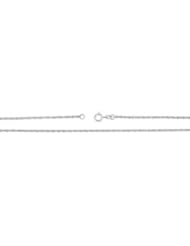 1.5 mm Rope Chain 14K White 7 Inch Ch70