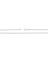 Solid Rope Chain 14K Gold White Ch70 24 Inch