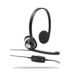 New Logitech Clearchat Stereo Headset Sleek And Comfortable Behind The Head Style High Quality New Logitech Clearchat Stereo Headset Sleek And Comfortable Behind-The-Head Style High Quality