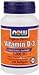 NOW VITAMIN D-3 5000 IU - 240 SOFTGELS