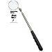Ullman HTC-2LM Extra Long Magnifying Inspection Mirror, 2-1/4" Diameter, 12" to 51" Extended Handle Length