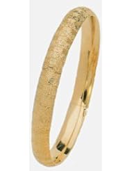 8mm Lazer Hollow Gold Bangle Bracelet