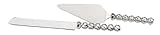 Hortense B. Hewitt Wedding Accessories Diamond-Stemmed Cake Knife and Server Set