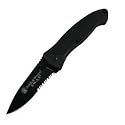 Smith & Wesson Swat Magic 4.3" Black Serrated Blade Assisted Opening Knife