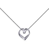 9ct Contemporary Diamond Heart Pendant