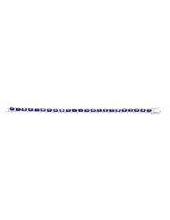 Genuine .925 Sterling Silver Purple & Clear Cz Bracelet 10.6 Grams . 100% Satisfaction Guaranteed.