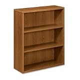 HON Company Products 3 Shelf Bookcase, w/ Fixed Shelves, 36x13 1/8x43 3/8, MY Sold as 1 EA Laminate bookcase has three fixed shelves including the bottom. Scratch resistant, spill resistant and wear resistant laminate on strong inner frame construction assures trouble free performance and long life. Bookcase is made with 40 percent recycled material. 21DdSSDR2bL. SL160 HON Company Products 3 Shelf Bookcase, w/ Fixed Shelves, 36x13 1/8x43 3/8, MY Sold as 1 EA Laminate bookcase has three fixed shelves including the bottom. Scratch resistant, spill resistant and wear resistant laminate on strong inner frame construction assures trouble free performance and long life. Bookcase is made with 40 percent recycled material.