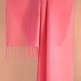 Alpaca wool and silk shawl, 'Bold'