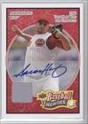 2008 Upper Deck Heroes Jersey Autograph Red #49 - Aaron Harang/50
