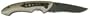 Gray With Black Folding Knife 4.5"