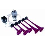 Fiamm Charge 4 Trumpet Musical Horn with 12 V Compressor Kit 
