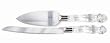 ESTATE CROWN DESIGN CAKE KNIFE/SERVER - ESTATE COLLECTION CRYSTAL CROWN DESIGN CAKE KNIFE AND SERVER SET