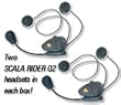 Scala Rider HELMET HEADSETS CARDO Q2 MULTISET (SRQ2MS002)