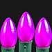 Novelty Lights 25 Pack C9 Ceramic Outdoor Christmas Replacement Bulbs, Purple, E17/C9 Intermediate Base, 7 Watt