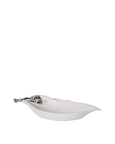 Glam Home Svuotatasche Bianco/Argento